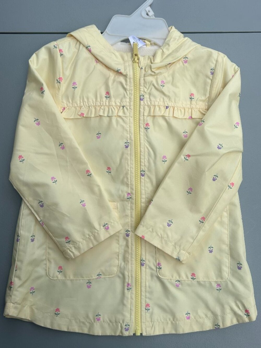 Carter's Child of Mine Toddler Girl Print Rain Jacket with Hood, Size 4T